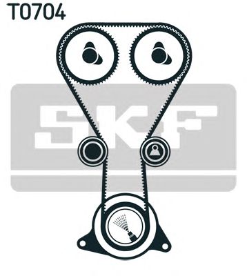 VKMA 94626 SKF Комплект ГРМ (ремінь + ролик)1